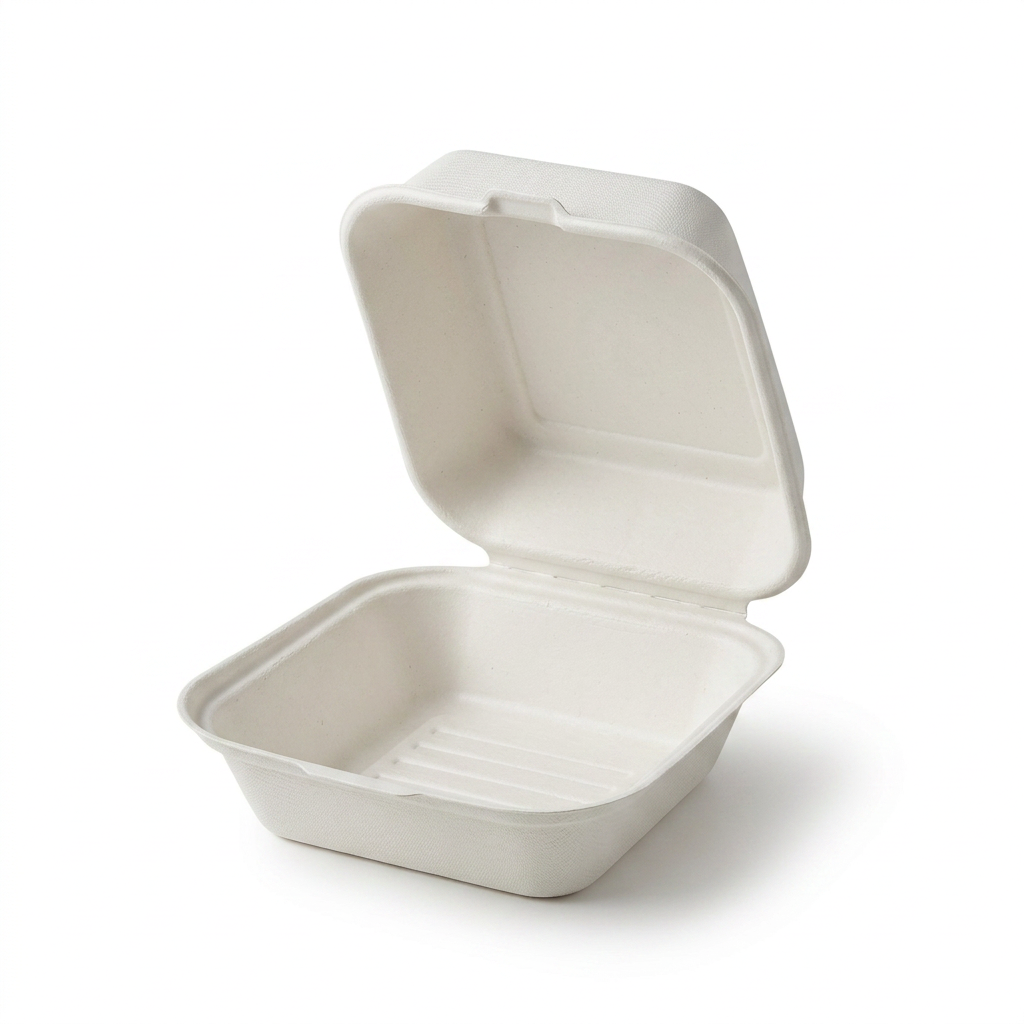 6 x 6 clamshell container